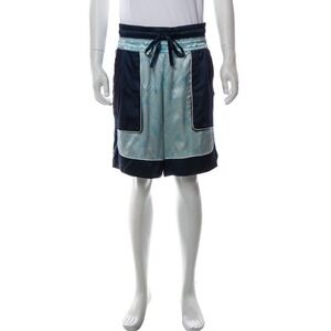 Nahmias Men's Size Large Gray Butterfly Silk Shorts NWT Luxury Streetwear